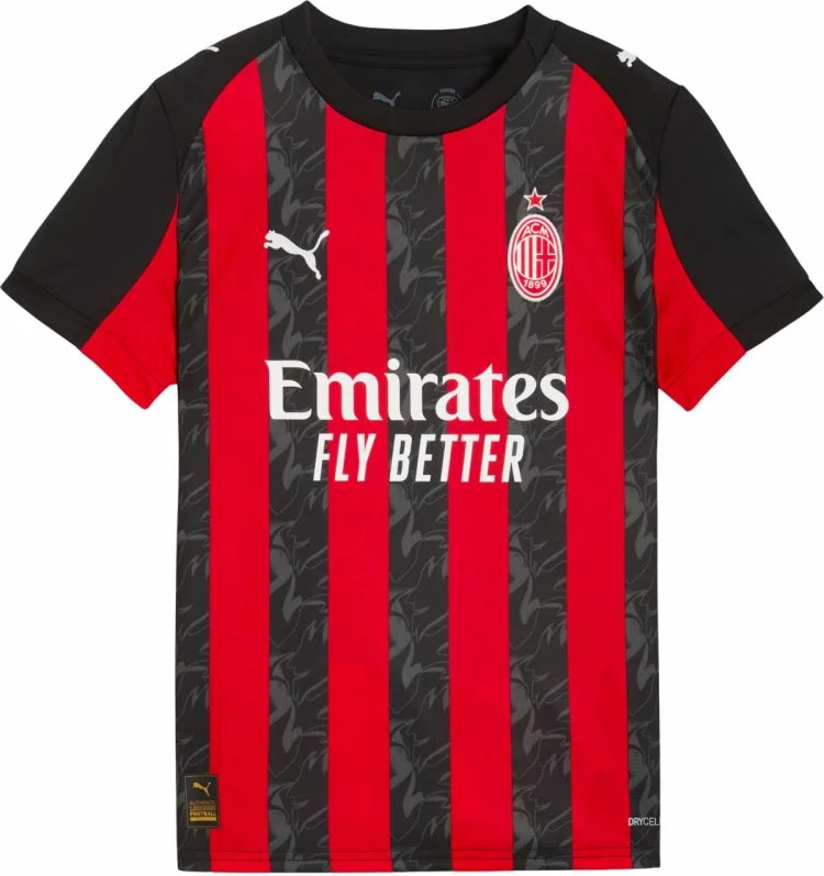 Fanellë fëmijë Puma AC Milan 779965 01, kuqe e zezë