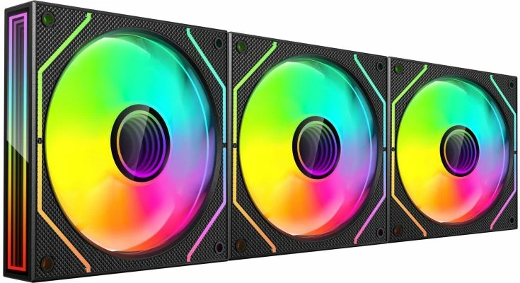 Ventilatorë kompjuteri TACENS MARS MF-3DPROKIT 120 ARGB x3, të zinj, set me hub dhe telekomandë