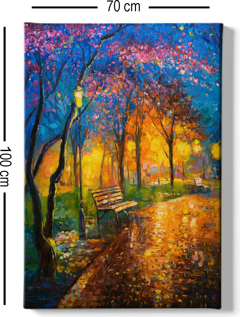 Pikturë dekorative në kanavacë, shumëngjyrëshe, 70x100cm