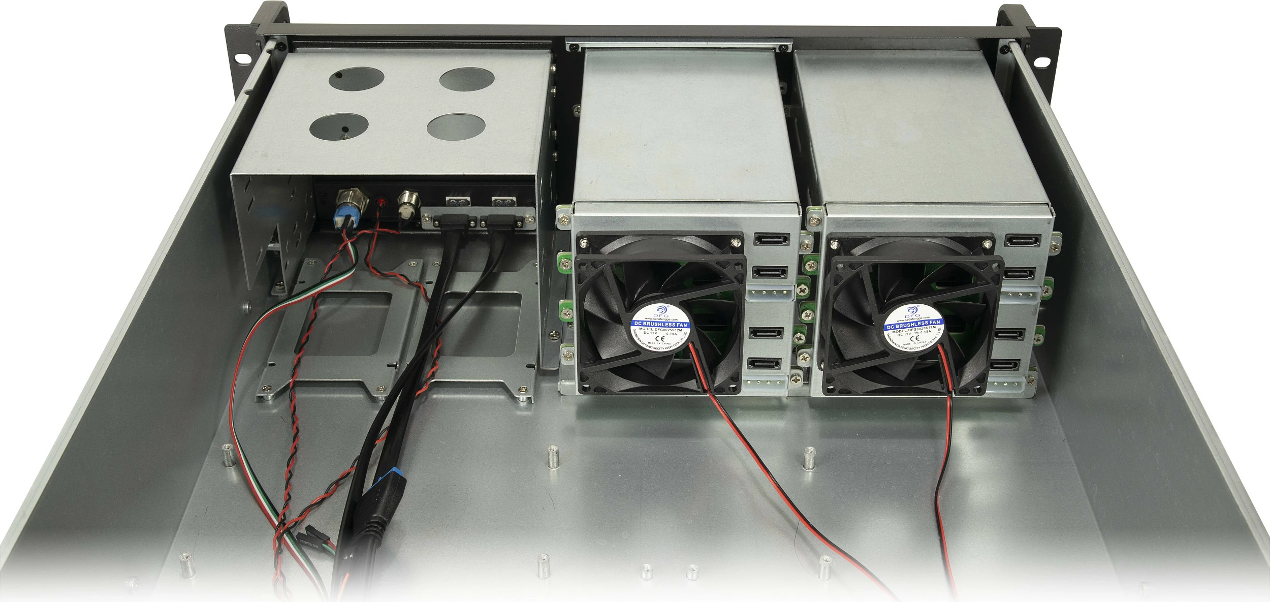 Kasë serveri rack Inter-Tech IPC 3U-3508, 19", 3U/3HE, 8-bay, pa PSU, e zezë