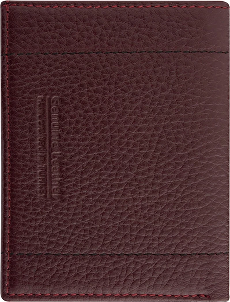 Portofol për burra, ngjyrë e kuqe claret, Zoozie Bags, Franklin