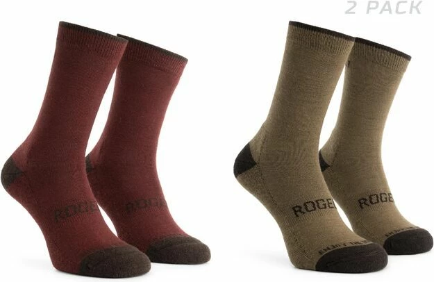 Çorape sportive Rogelli për femra, të kuqe/kafe