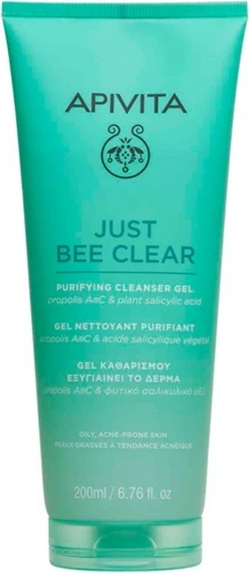 Xhel pastrues fytyre Apivita Just Bee Clear Purifying Cleansing Gel për femra 200ml