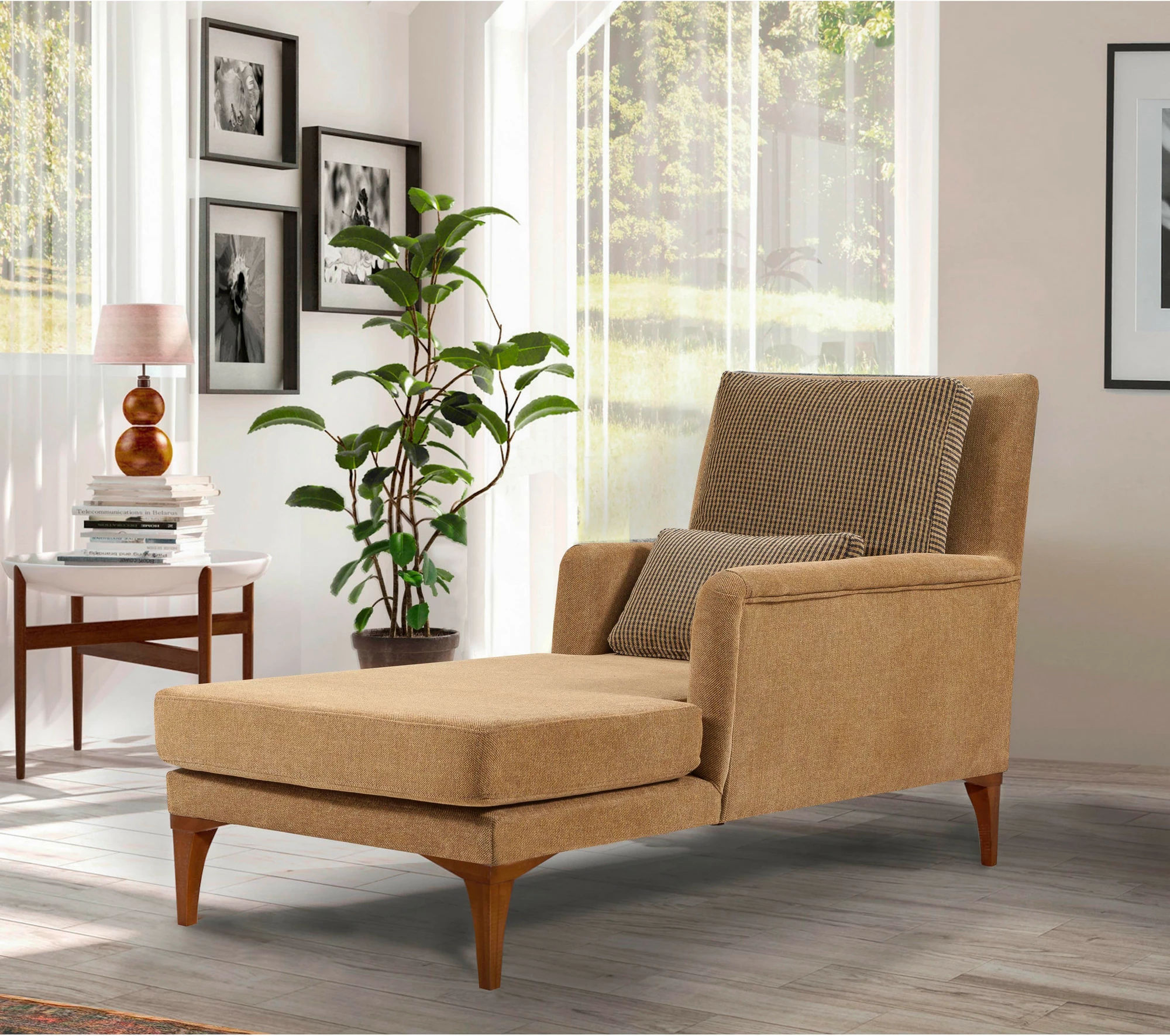 Divan Atelier del Sofa, ngjyrë mustard, Bifo