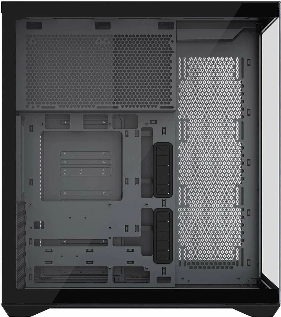 Kasë Modecom Volcano Space XL NF Full Tower, E-ATX/ATX/mATX/ITX, tempered glass, USB-C, e zezë