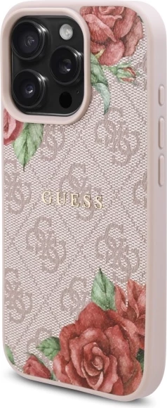 Mbështjellës Guess GUHMP16XP4ROPEMCP për iPhone 16 Pro Max 6.9", MagSafe, Rozë