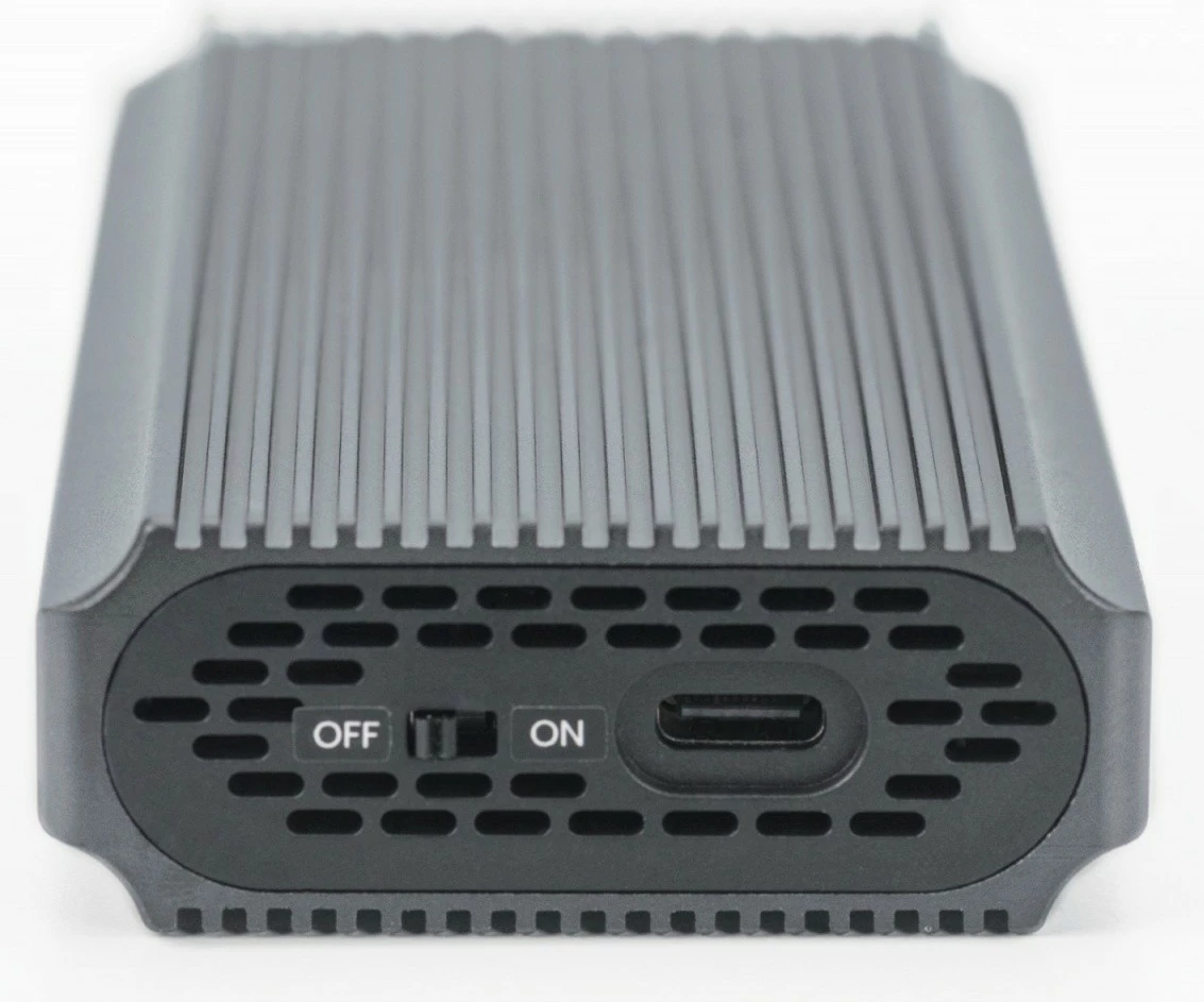 Kasë Digitus DA-71158 për SSD M.2 NVMe, USB 4.0 Type-C, Alumini, Gri