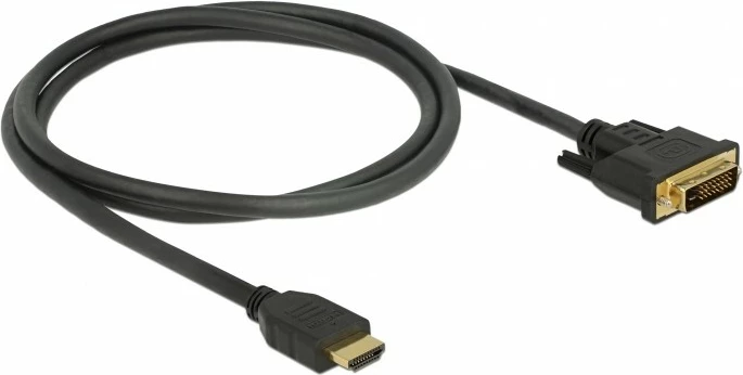 Kabllo HDMI në DVI DeLOCK 85652, 1m, ngjyrë e zezë