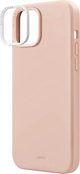 Mbështjellës UNIQ Lino Hue MagClick për iPhone 14 Plus, rozë