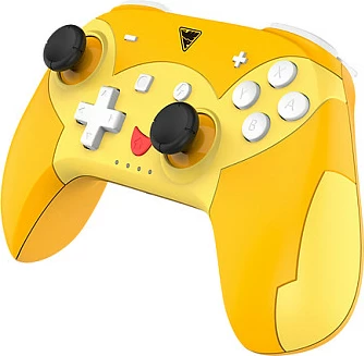 Kontroller loje DragonShock Poptop Wireless Pika, për Nintendo Switch, Bluetooth, USB-C, portokalli/kuqe/verdhe
