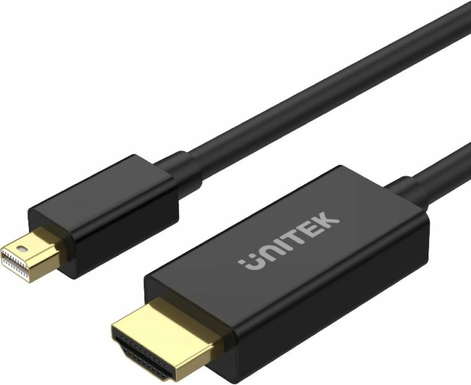 Adapter kabllo Unitek V1152A Mini DisplayPort në HDMI 4K 30Hz 2m, e zezë, 1 copë