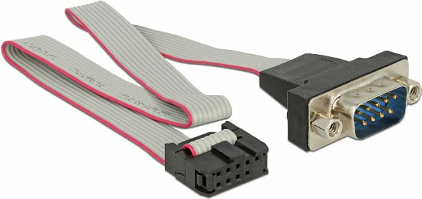 Kabllo seriale DeLOCK 89900 RS-232 DB9, 0.25 m, mashkull-në-femër, gri