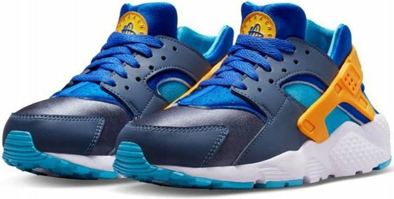 Atlete Nike Air Huarache Run Jr 654275, EU 38, blu/navy/portokalli