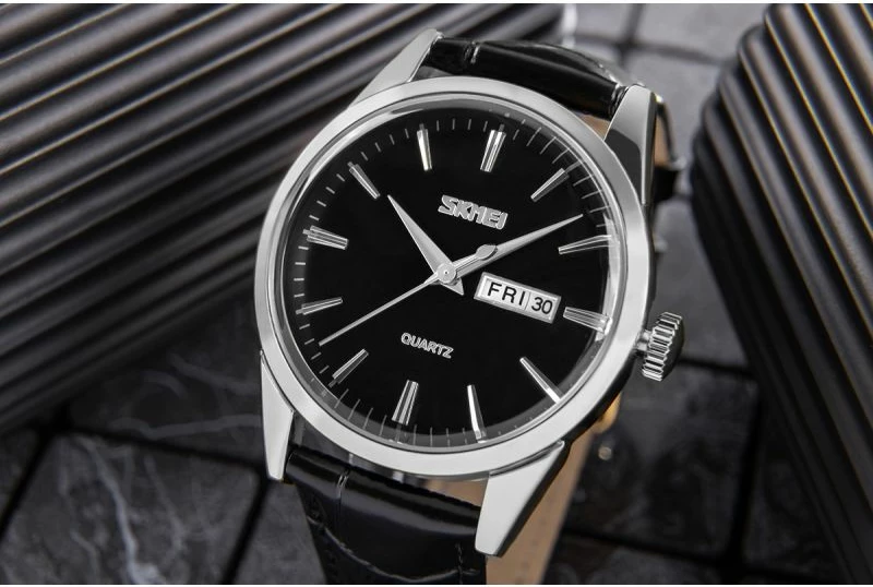 Orë dore për meshkuj Skmei, e zezë