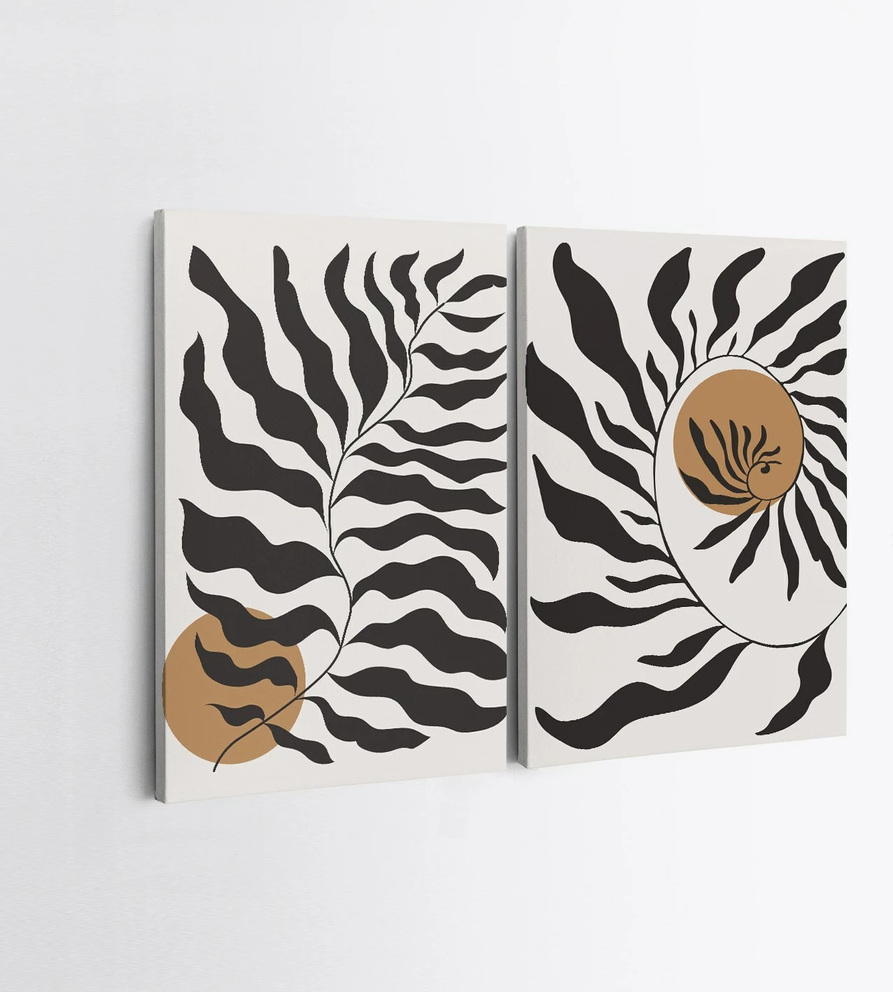 Pikturë dekorative në kanavacë (2 copë), Wallity, 2KNV4369, 50x70cm