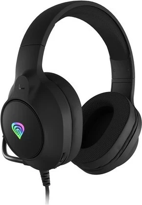 Kufje gaming Genesis Neon 213 RGB, me mikrofon, me kabllo, të zeza