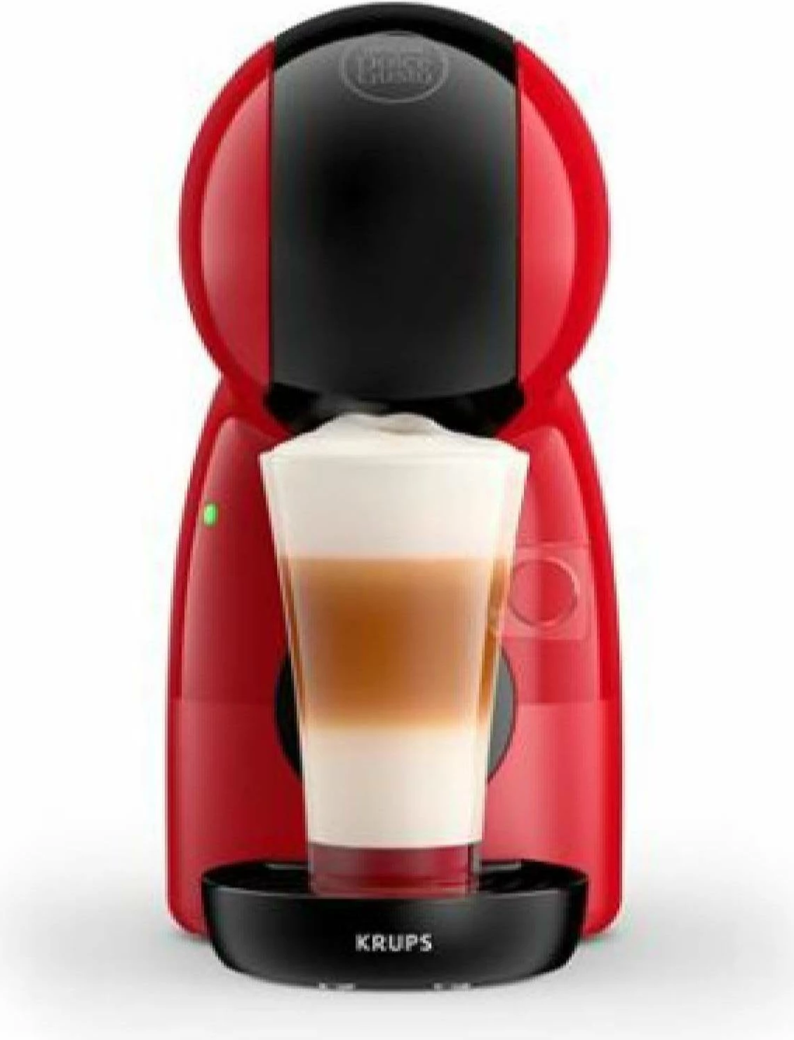 Aparat kafeje me kapsula Krups Piccolo XS KP1A3510, 0.8L, 1500W, 15 bar, për Dolce Gusto, e kuqe