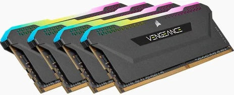 RAM Memorje Corsair Vengeance RGB 64GB (4x16GB) DDR4 3200MHz, e zezë
