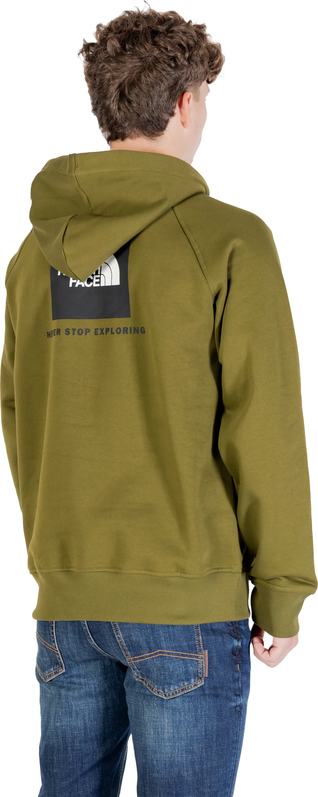 Duks me kapuç The North Face M Raglan Box NSE Hoodie NF0A89F9DIW për meshkuj, i gjelbër [Madhësia: XL]