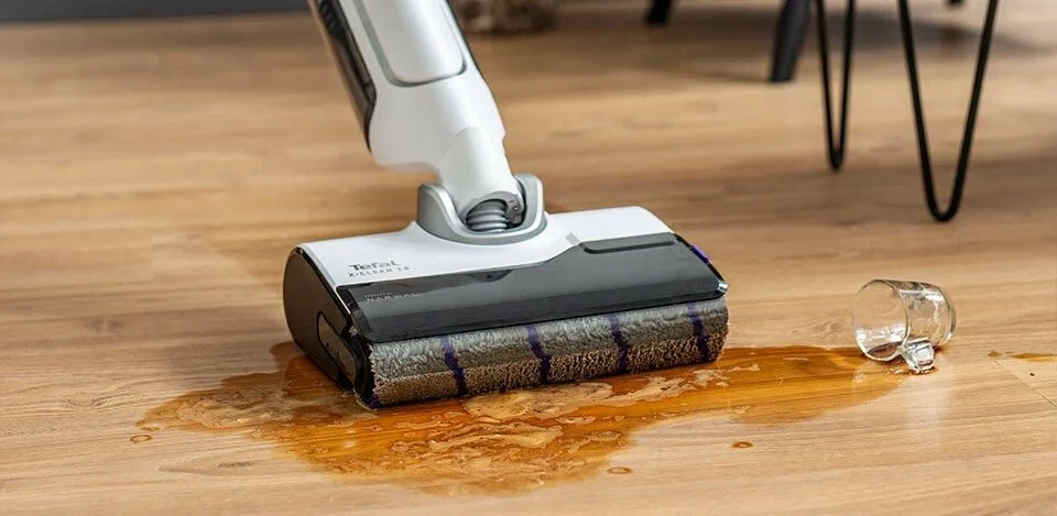 Fshesë pa kabllo 2-në-1 (thithje + larje dyshemeje) Tefal X-Clean 10 GF7540, 21.6V, 0.79L, 60 min, e bardhë