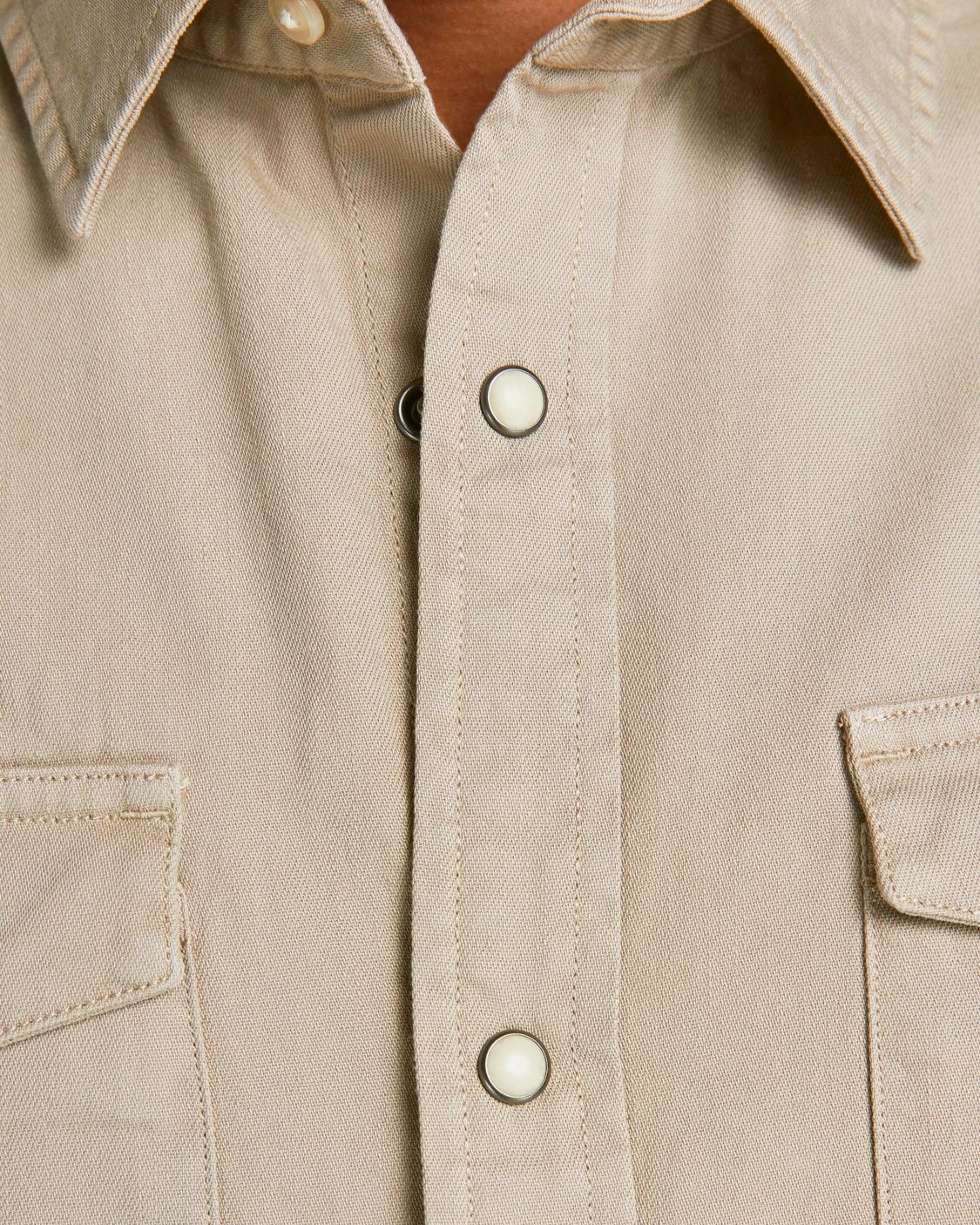 Këmishë për meshkuj Jack & Jones JJESHERIDAN L/S NOOS, bezhë [Madhësia: XL]