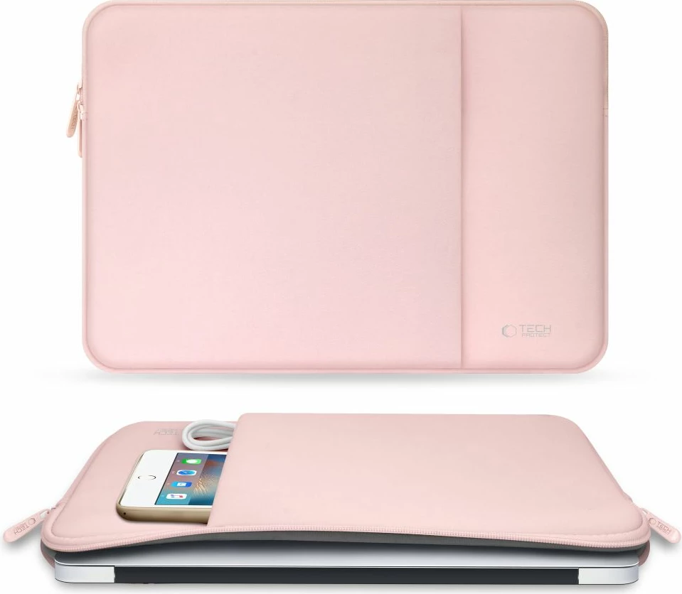 Mbështjellës laptopi Tech-Protect Neoprene 14", rozë