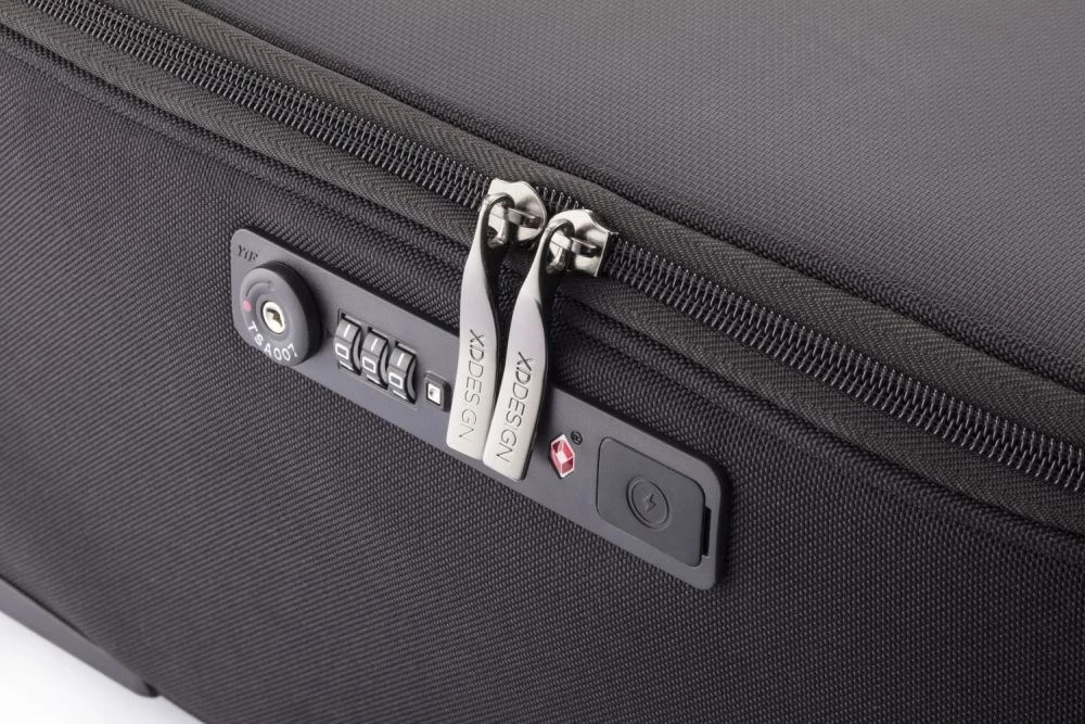 Çantë shpine me rrota XD Design Bobby Trolley, 24L, e zezë