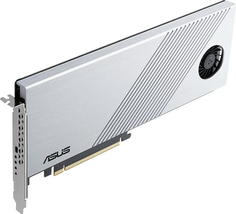 Kartë zgjerimi ASUS Hyper M.2 X16 Gen 4, PCIe 4.0, 4x M.2, ftohje aktive, ngjyrë argjendtë