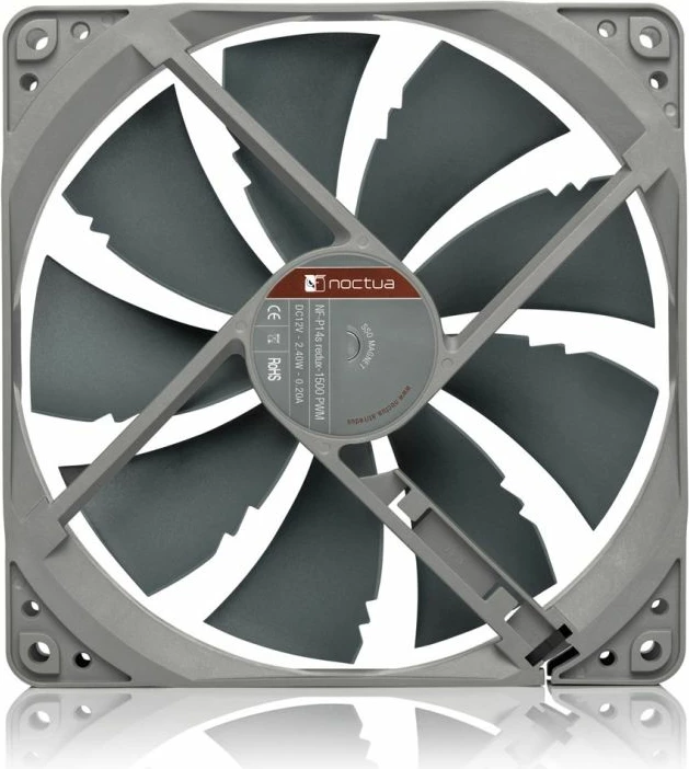 Ventilator kompjuteri noctua redux 140mm PWM, gri