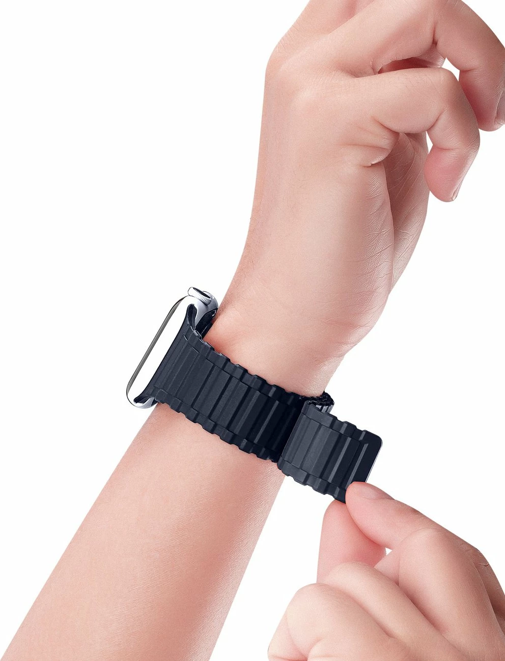 Rrip magnetik për Apple Watch Dux Ducis Armor Version, silikon, 42/44/45/49mm, Kaltër