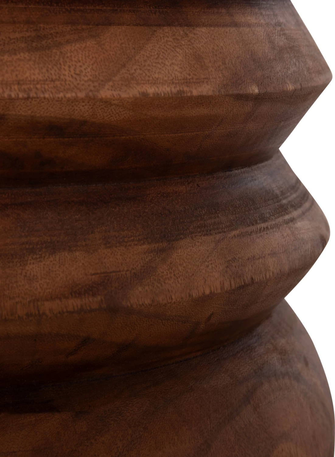 Stool i rrumbullakët prej druri suar natyral, FH9910, 40x45cm