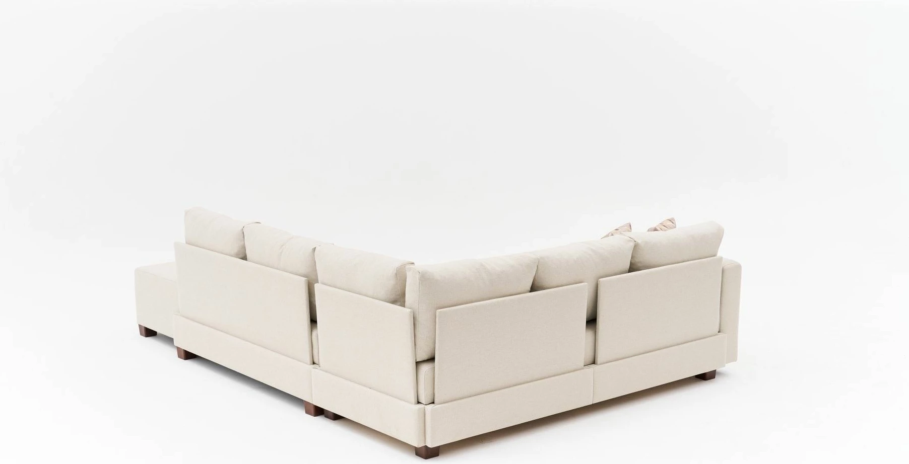 Kënd-sofë krevate Atelier del Sofa, Aly Arzilla, kënd i djathtë, ngjyrë krem