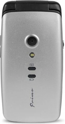 Celular Doro Primo 406, Clamshell, 2.4", 0.3 MP, Bluetooth, 1050 mAh, Ngjyrë e zezë, Argjendtë