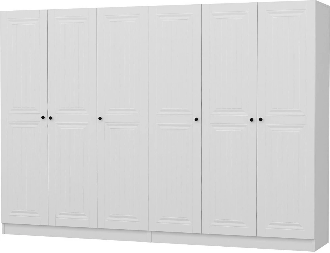 Dollap i bardhë për rroba, Skye Decor, Kale - 4011, 270x190x52 cm