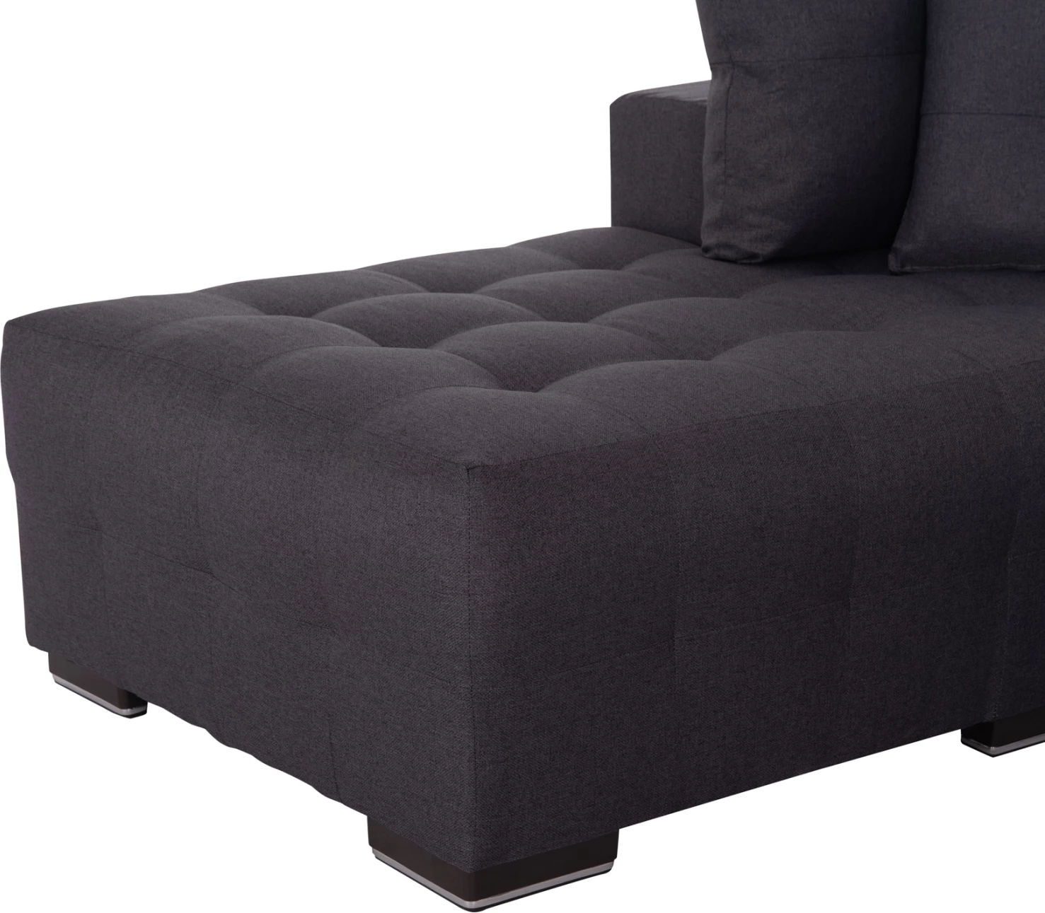 Kënd-sofë me hapësirë për magazinim, Trendston FH3302.01L, material gri, 298x177x95cm