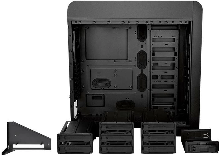 Kasë Thermaltake Core V71 TG Edition CA-1B6-00F1WN-04 Full Tower, Tempered Glass, E-ATX/ATX, e zezë