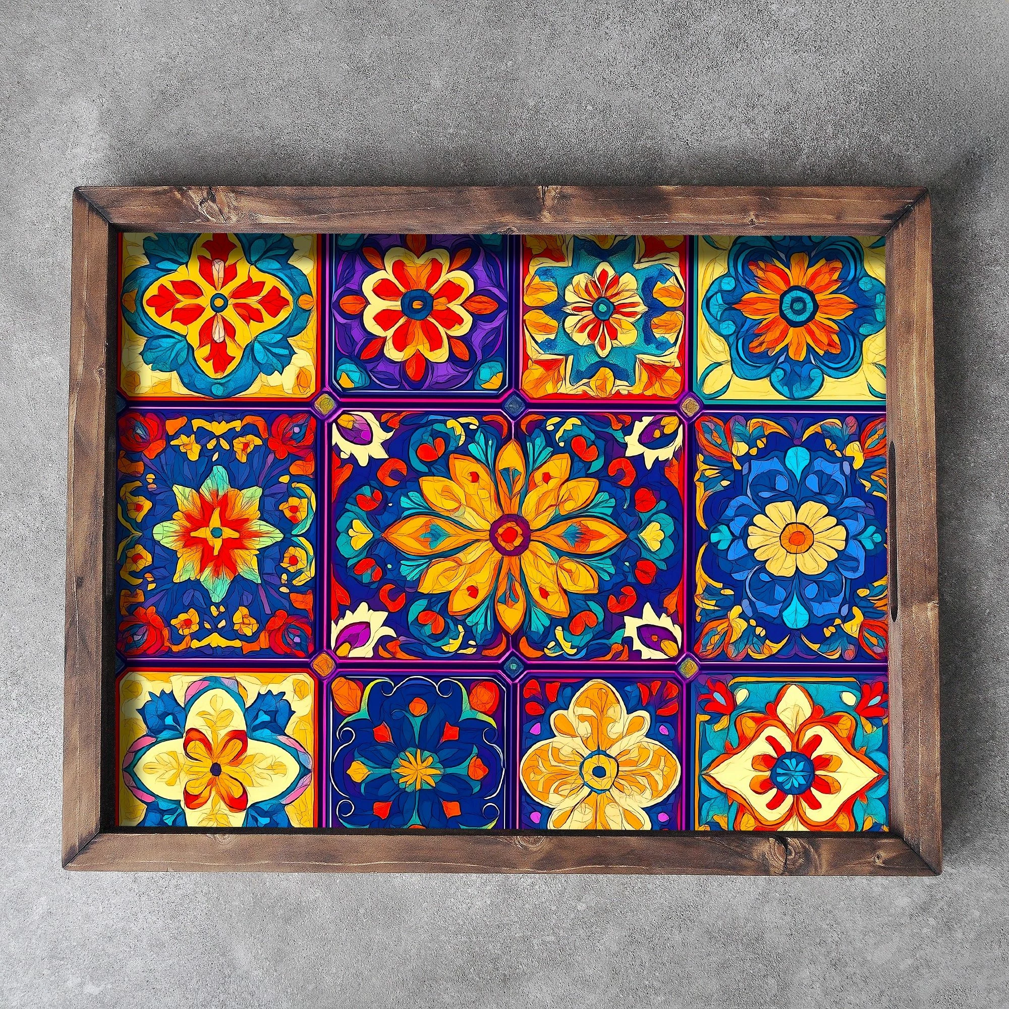 Tabaka druri, shumëngjyrëshe, Evila Originals, REF015, 48x38x4 cm