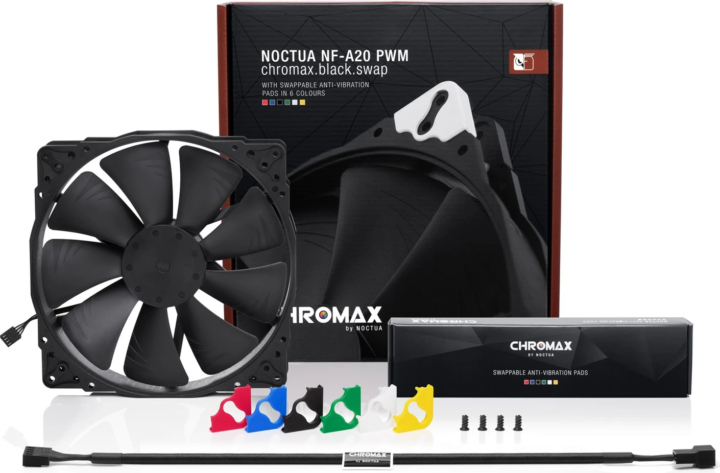 Ftohës Noctua NF-A20 PWM, 20cm, i zi 