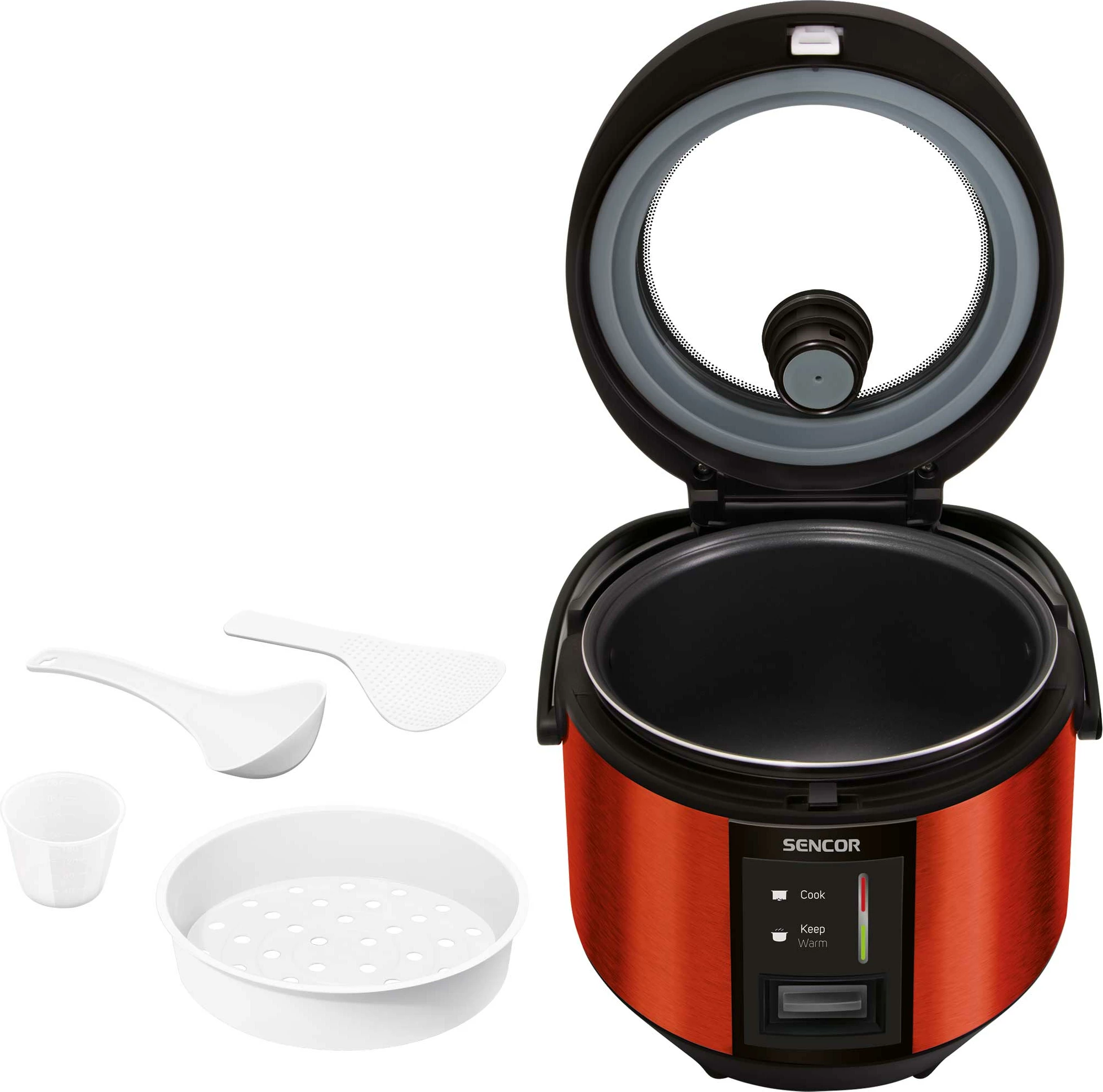 Tenxhere speciale për gatimin e orizit Sencor SRM 1891RD-MEG2, 700W, 1.8l