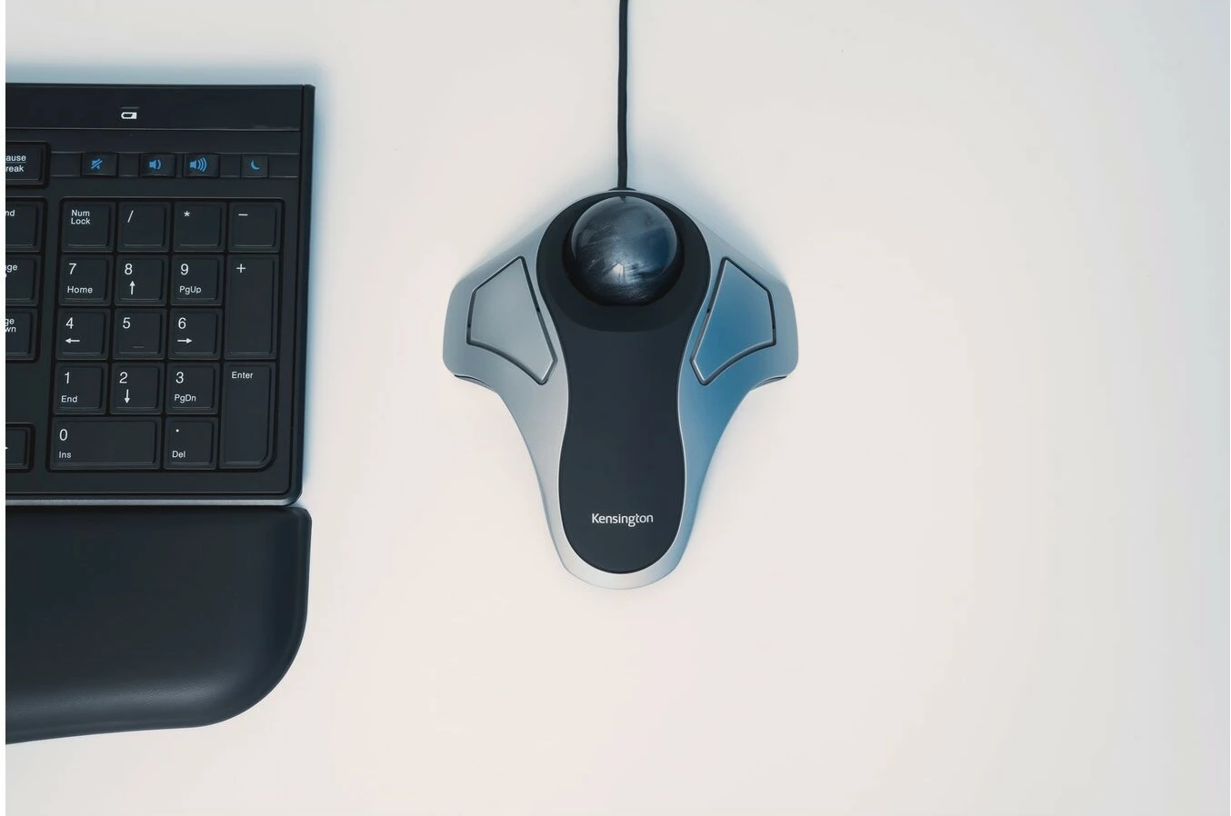 Trackball Kensington Orbit Optical, USB Type-A, Argjendtë