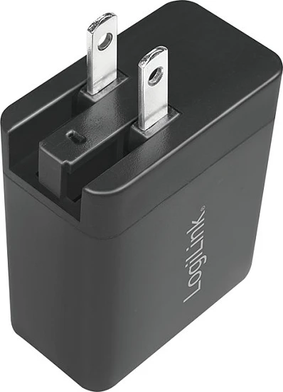 Karikues udhëtimi LogiLink USB-A 18W GaN, 1-port QC, i zi