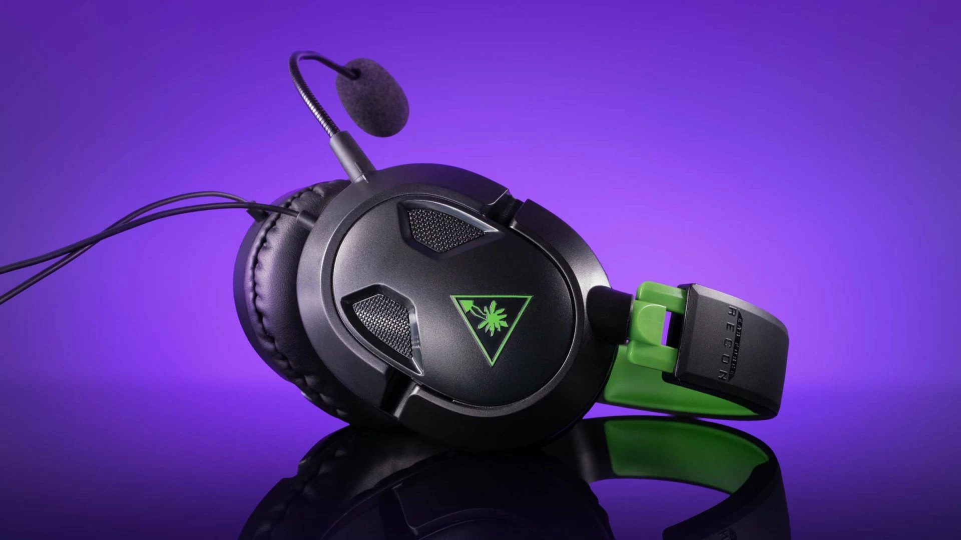 Kufje gaming Turtle Beach Recon 50 për Xbox, 3.5mm, stereo, me kabllo, me mikrofon të heqshëm, zi/jeshile