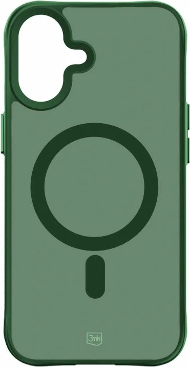 Maskë telefoni 3mk Smoke MagCase për iPhone 16, e gjelbër
