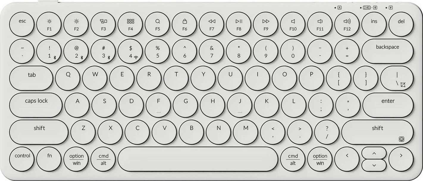 Tastierë Keychron B3P-K8 75% Scissor, Ivory White