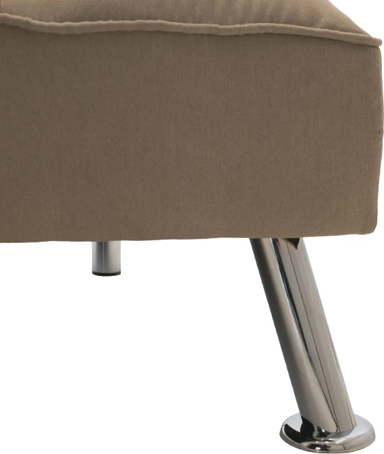 Divan shtrat 3 vendesh Rebel me material ngjyrë bezhë-kafe 189x92x82cm