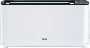 Toaster Braun PurEase HT 3100, 1000W, 1 slot/1 fetë, bardhë/zi