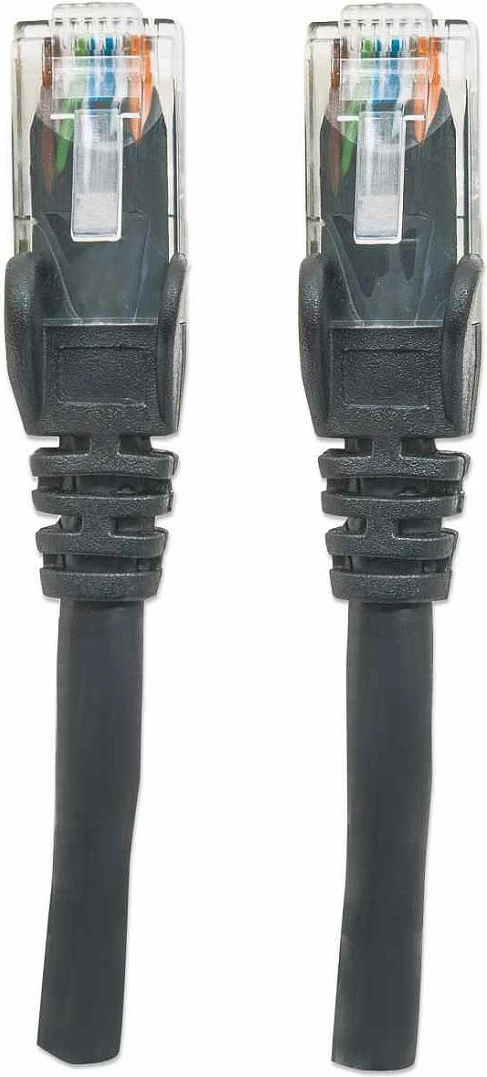 Kabllo rrjeti Intellinet Cat6 2m, RJ45, U/UTP, PVC, e zezë