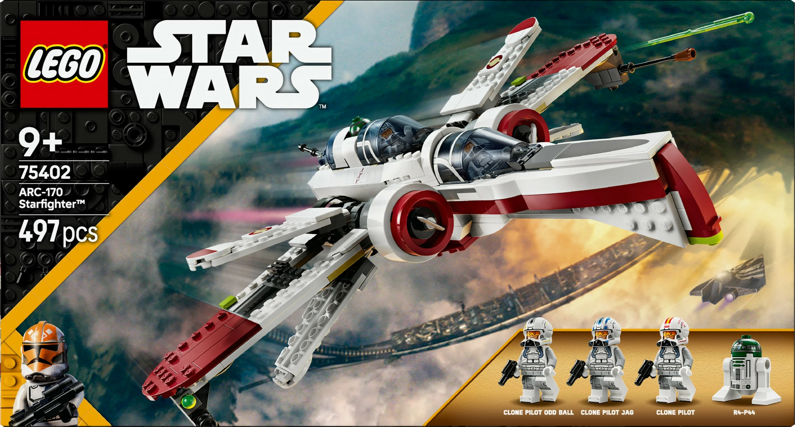Set ndërtimi LEGO Star Wars ARC-170 Starfighter, shumëngjyrësh