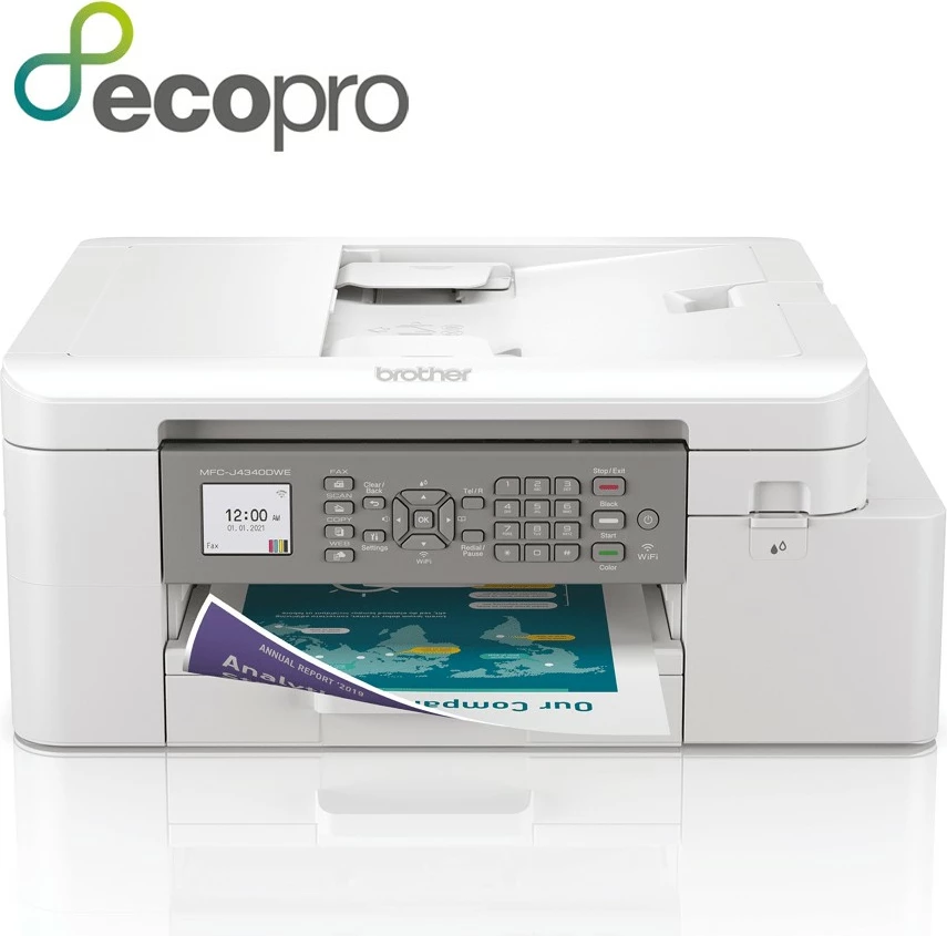 Printer Brother MFC-J4340DWERE1, Inkjet, Printim me ngjyra, 1200 x 4800 DPI, A4, Printim direkt, Bardhë
