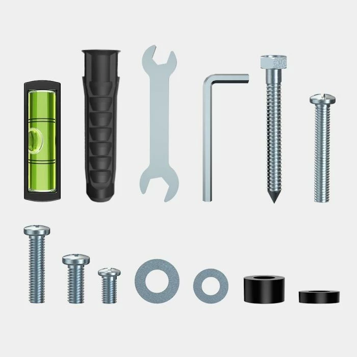 Mbajtëse muri për TV VONHAUS 3000908 Full Motion 40-80" deri 50 kg, e zezë